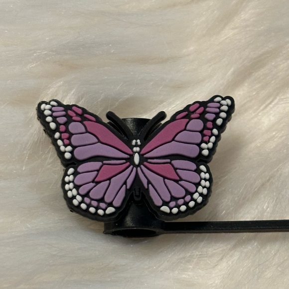 Butterfly Straw Topper - Picture 1 of 3